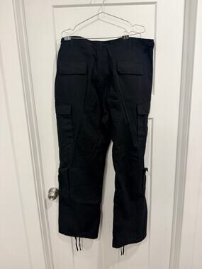 Goodthreads Men’s 42x28 Black Multi-Pocket Cargo Pants Drawstring Hem